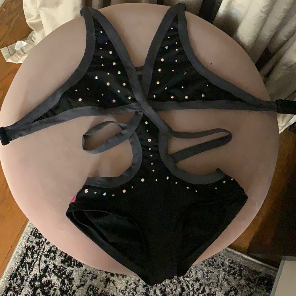 Bad Kitty Black/Gray Bodysuit SM